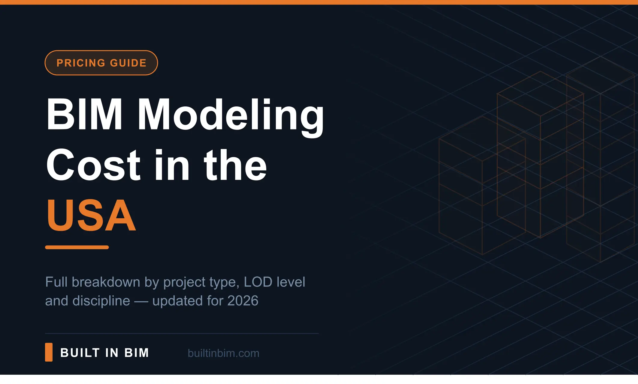 BIM Cost in USA 2026: Price Per Sq Ft, LOD & MEP Breakdown