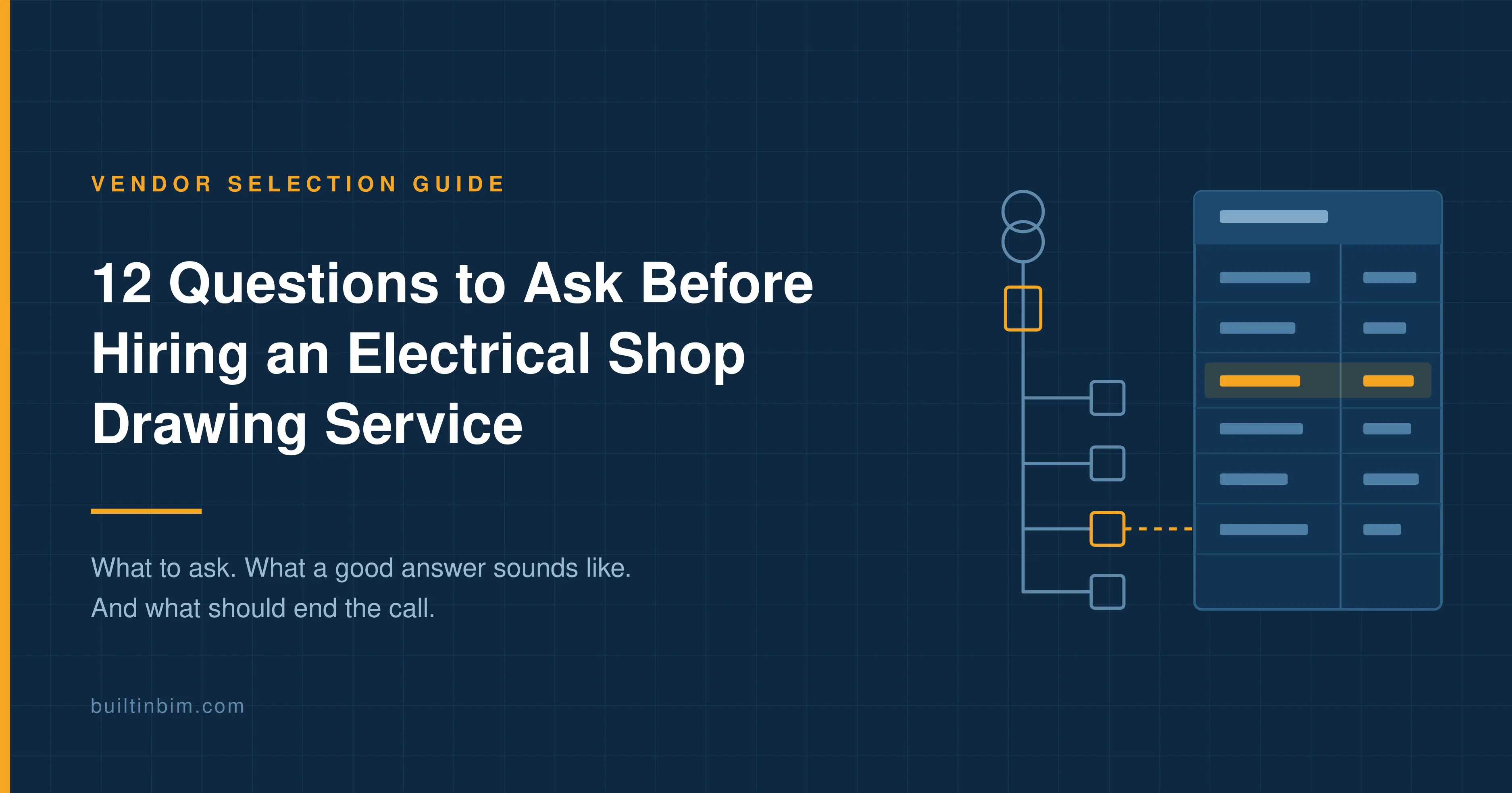 Hiring an Electrical Shop Drawing Service: 12 Questions
